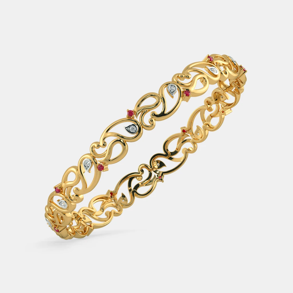 Gold Bangles Whit Model
