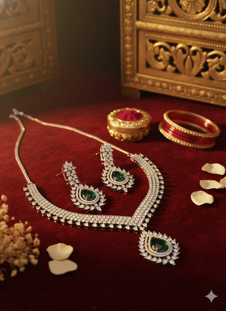A Royal Cinematic Jewellery set Photoshoot